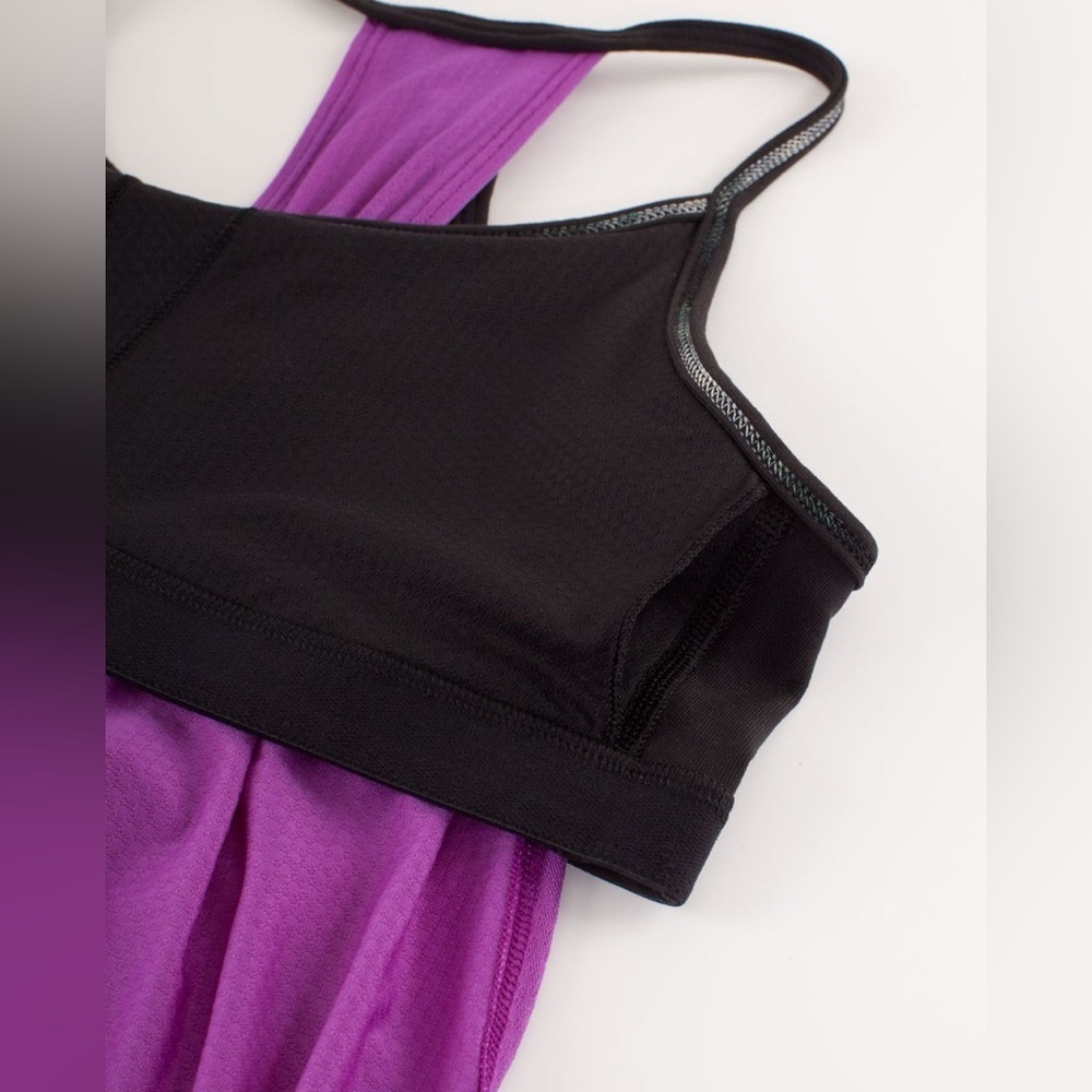 Lululemon | No Limits Tank | Tender Violet / Black | Size 4 - Picture 7 of 12